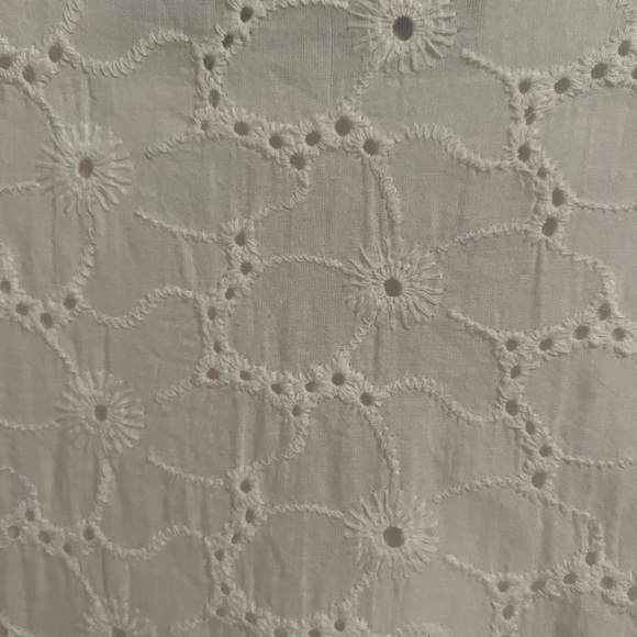 Daisy Street Women’s Eyelet Short Sleeve Ruffle Tunic Baby Doll White sz8 - Picture 10 of 14